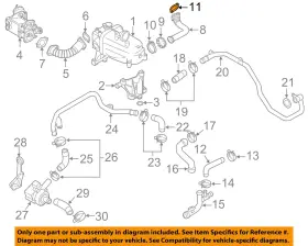 059131797G VOLKSWAGEN OEM Hoses Lines Connector Pipe Gasket
