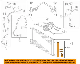 5Q0298403A VOLKSWAGEN OEM Condenser Compressor Lines Arteon