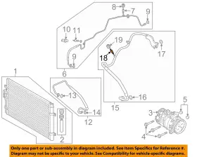 8E0820855 VOLKSWAGEN OEM Condenser Compressor Lines Fill Vw
