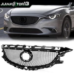 Black Front Bumper Mesh Hood Grille Grill Fit For 2014-2016 Mazda 6 Atenza 2.5l. Fixed Price $108.70.