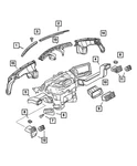 Genuine Mopar Air Conditioning & Heater Outlet 1bq92xdvaa. Fixed Price $21.97.