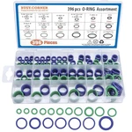 Busy-corner O Rings Kit 396 Pieces 18 Sizes 396pc Oring Kit, Green & Purple. Fixed Price $15.10.
