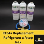 Enviro-safe Auto Ac R34a Replacement Refrigerant With Stop Leak, 3 Cans/ Gauge. Fixed Price $45.99.