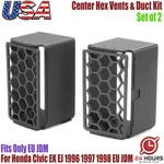 For Honda Civic Ek/ej (1996-1998) Jdm Hex Center Vents & Duct Kit 9in Style Trim. Fixed Price $31.44.