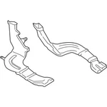 Genuine Bmw Right Floor Heater Duct 64-22-7-059-290 New. Fixed Price $32.08.