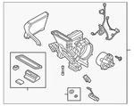 Genuine Ford Evaporator Assembly Bk3z-18d283-u. Fixed Price $432.90.
