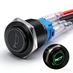 Twidec/16mm Raised Speaker Horn Momentary Push Button Switch 16mm, Bk-green. Fixed Price $12.93.