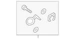 Genuine Volkswagen Pipe Assembly Hardware Kit 5wa-815-155. Fixed Price $8.85.