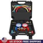 3 Ways Manifold Gauge Set For Ac Refrigeration Charging Hose R134a R22 R12 R502. Fixed Price $35.99.