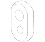 Genuine Volkswagen Expansion Valve Gasket 7h0-819-737. Fixed Price $6.12.