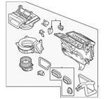 Genuine Ford Evaporator And Housing Assembly Lk4z19b555l. Fixed Price $629.93.