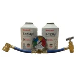 Honeywell R1234yf Solstice Refrigerant Gauge Hose 2 Cans Self Sealing 8oz Kit. Fixed Price $97.95.
