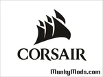 Corsair "sail" Logo W/ Text Pc Case Window Applique Vinyl Decal (color Choices). Fixed Price $5.69.