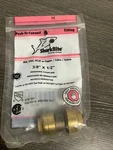 Sharkbite U009lfa 200 Psi Brass Reducing Coupling 3/8 X 1/2 Push Nos. Fixed Price $8.95.