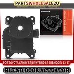 A/c Hvac Blend Air Door Actuator Mode W/ 5 Pins For Toyota Camry 2012-2017 Main. Fixed Price $23.99.