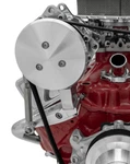 Small Block Chevy Passenger Side 508 Ac Compressor Bracket Clear Powder March. Fixed Price $155.00.