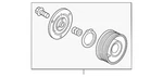 Genuine Honda A/c Compressor Clutch Pulley 38900-5wa-h01. Fixed Price $124.00.