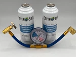 Envirosafe Auto Ac Industrial R134a Replacement Refrigerant, 2 Cans & Gauge. Fixed Price $45.99.