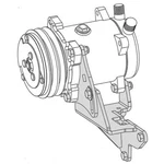 A/c Compressor Mounting Bracket Ford Fe 360-390. Fixed Price $356.79.