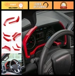 Red Dashboard Trim Kit For 2015-2020 Ford F150 F250 F350 Super Duty - 3 Pcs Set. Fixed Price $33.99.