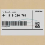 Genuine Bmw 64119210761 - Adapter Plate. Fixed Price $83.35.