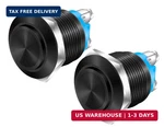 Daiertek 12v 19mm Momentary Horn Push Button Switch Black Metal Waterproof Round. Fixed Price $13.98.