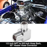 90 Degree Vehicle Heater Hose Connector 1/2 Inch Npt To 7/10 Barb. Fixed Price $25.49.