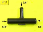 Heater Hose Connectors - 5/8 In. X 3/8 Tee Plastic Dorman. Fixed Price $8.99.