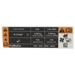 Genuine Ford A/c System Information Label Nz6z1503050b. Fixed Price $13.00.