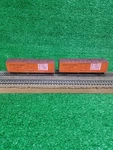 (2) Upgraded Train Miniature Ho 40' Plug Door Reefer National Packing Co Mnx. Fixed Price $24.99.