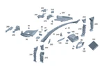 Genuine Mercedes-benz Air Intake Scoop 167-830-94-04. Fixed Price $36.30.