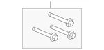 Genuine Volkswagen Compressor Mount Bolt N-910-718-01. Fixed Price $7.72.