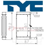 Tyc Hvac Heater Core For 1967-1972 Chevrolet C30 Pickup Heating Air Ic. Fixed Price $87.20.