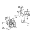 Genuine Mopar Alternator And Compressor Bracket 4627586ac. Fixed Price $167.31.