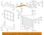 Chevrolet Gm Oem Radiator Coolant-recovery Tank Bottle Overflow Hose 96958201. Fixed Price $24.41.