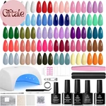 Beetles Gel Nail Polish Kit With U V Light -54 Pcs Four Seasons Glo. Fixed Price $45.84.
