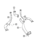 Genuine Mopar Air To Rear Seat Duct Left 68103154aa. Fixed Price $4.77.