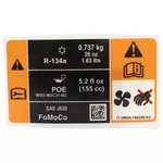 Genuine Ford A/c System Information Label Dm5z-1503050-a. Fixed Price $6.40.