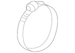 Genuine Audi Intake Pipe Clamp N-024-508-5. Fixed Price $7.07.