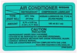 Genuine Nissan A/c System Information Label 27090-ea010. Fixed Price $13.71.