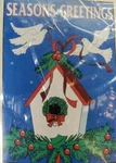 Vintage Nce C1990's (#59228) Seasons Greetings (28" X 40") Decorative Flag Doves. Fixed Price $18.95.