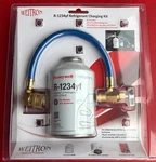 Honeywell R-1234yf Refrigerant Charging Kit 8oz. Can With Tap Valve & Hose. Fixed Price $59.99.