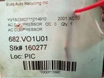 2001-2002 Volvo 70 Series V70 A/c Air Conditioner Compressor Oem 86026218. Fixed Price $100.00.