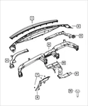 Genuine Mopar Floor Duct 68277056aa. Fixed Price $18.19.