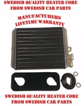 Volvo Heater Core S60 S80 V70 Xc70 Xc90 Lifetime Warranty. Fixed Price $59.95.