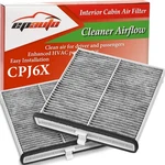 Epauto Cpj6x (kd45-61-j6x) Cabin Air Filter Includes Activated Carbon 2-pack. Fixed Price $35.40.