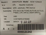 Used A/c Selector Switch Fits: 1990 Chrysler New Yorker (fwd) W/ac Automatic Fif. Fixed Price $117.44.