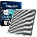 Kurimup Premium Cabin Air Filter With Activated 7" X 7.2" 1". Fixed Price $17.09.