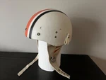 Vintage Ds D-10 Leather White & Orange Helmet 1968 A.m.a. Approved Snell. Fixed Price $99.99.