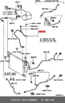Genuine Pipe, Cooler Refrigerator Liquid, A, 887166b800 For Toyota 88716-6b800. Fixed Price $73.46.